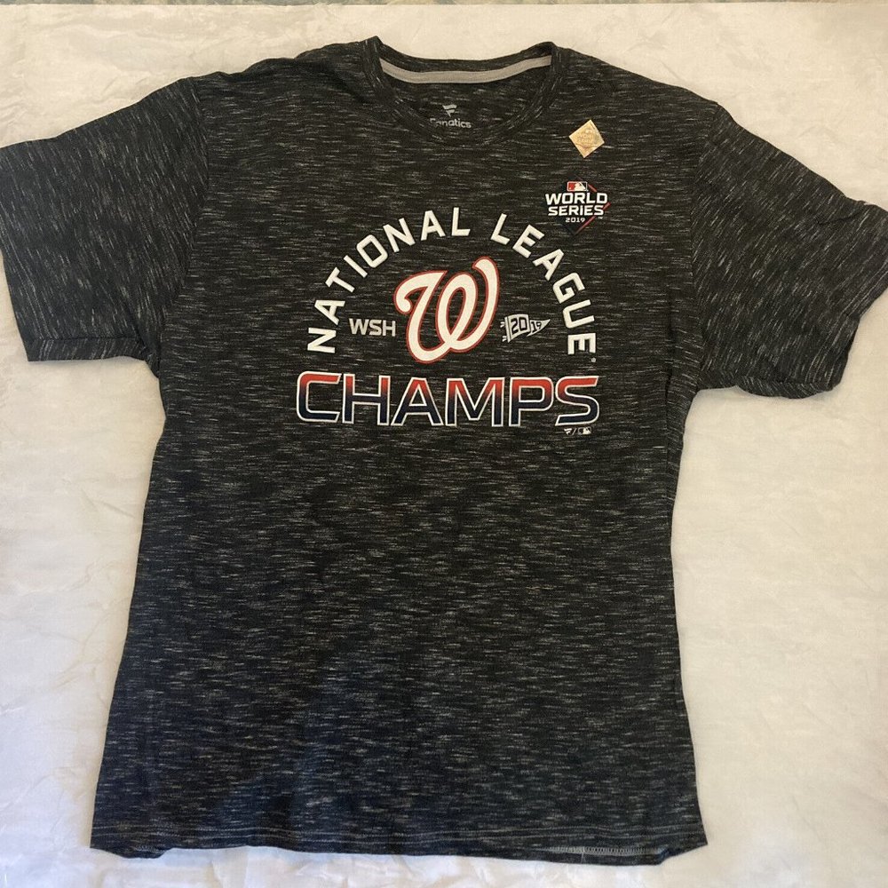 Washington Nationals League Champs World Series 2019 T-Shirt Men's XL New